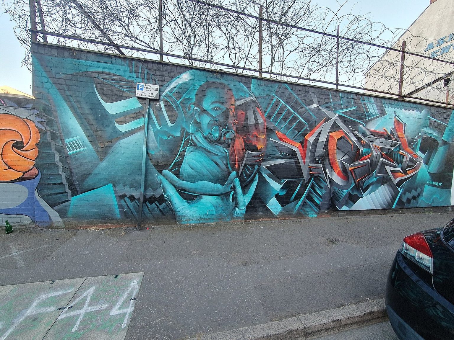 Street art on Floodgate Street in Digbeth, Birmingham